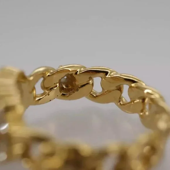 Christian Dior Ring metal Gold Auth